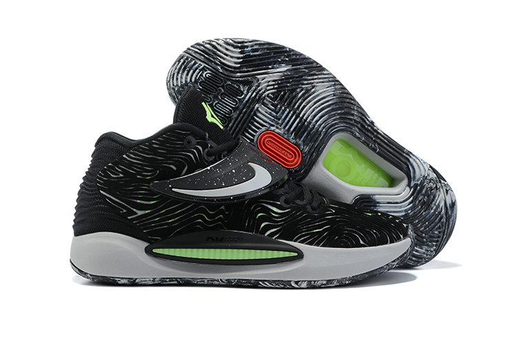 2021 Nike Kevin Durant 14 Black Green White - Click Image to Close